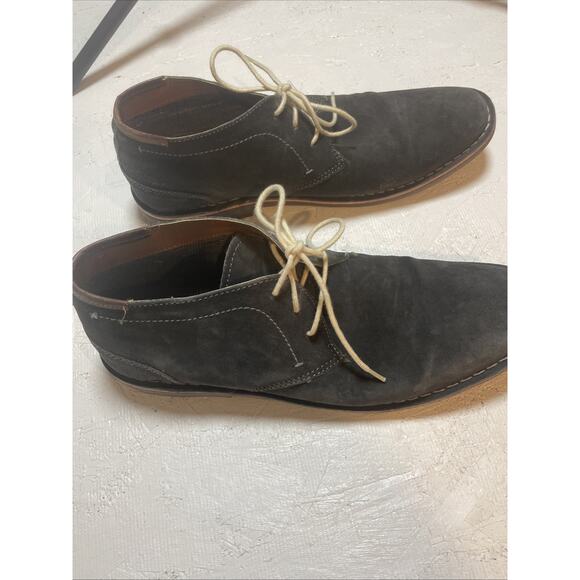 Men’s Kenneth Cole Reaction Suede Chukka Boot- Size‎ 12 Dark Grey - Picture 2 of 4